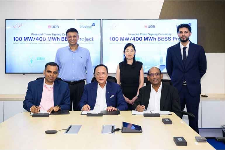 Blueleaf Energy and Universal Peak Reach Financial Close for 100 MW/400 MWh BESS Project in Malaysia